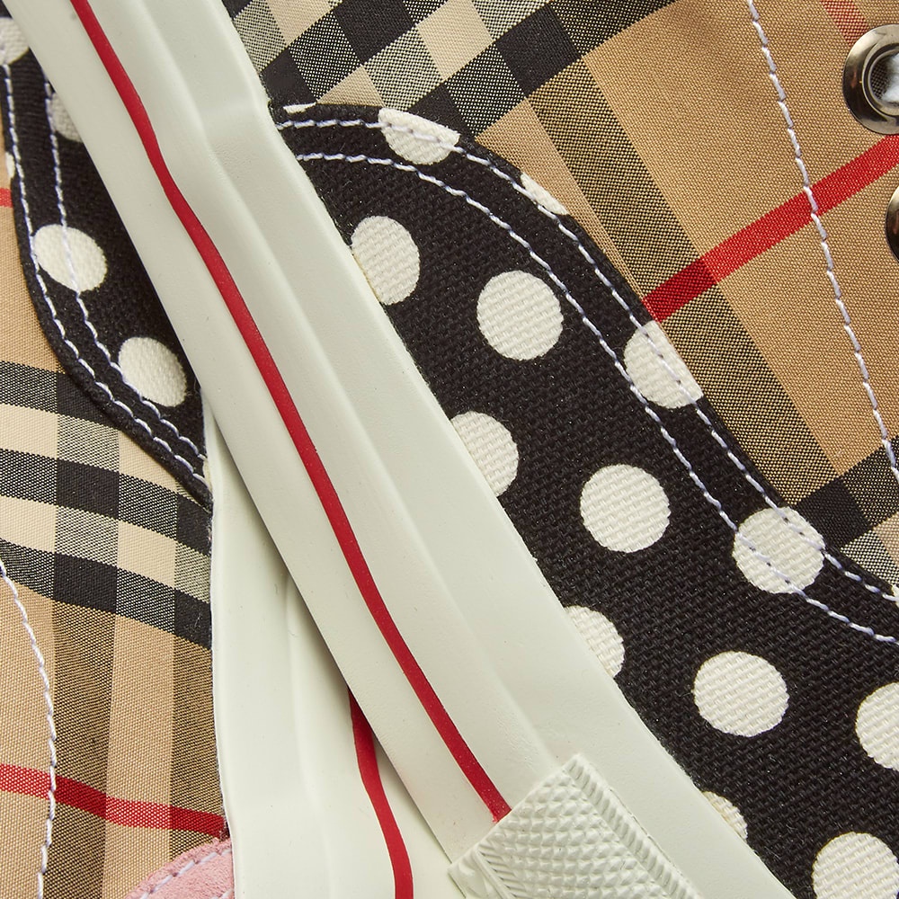 Burberry Polka Dot Check Skate Sneaker - 4