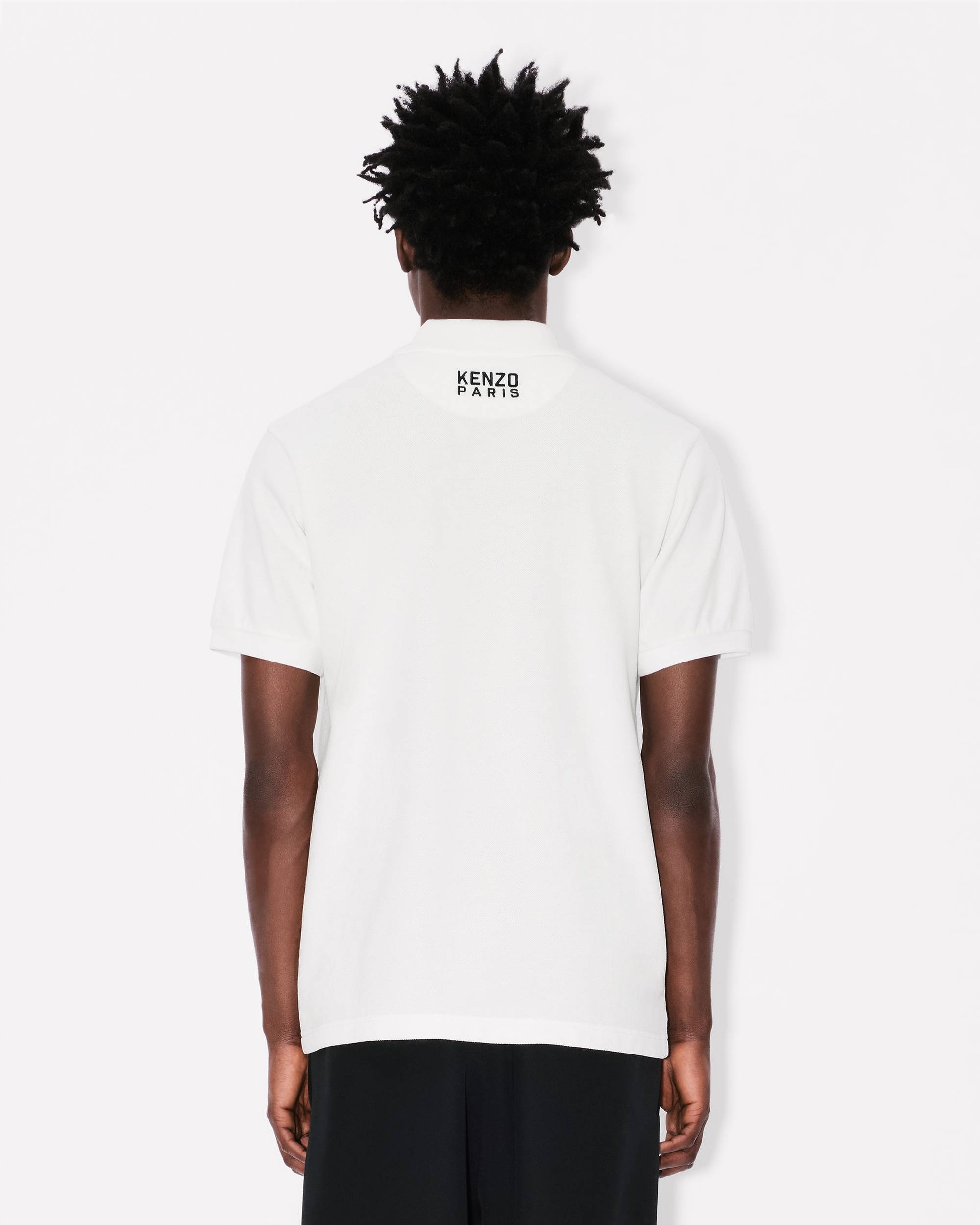 'KENZO Happy Tiger' embroidered slim polo in cotton - 4