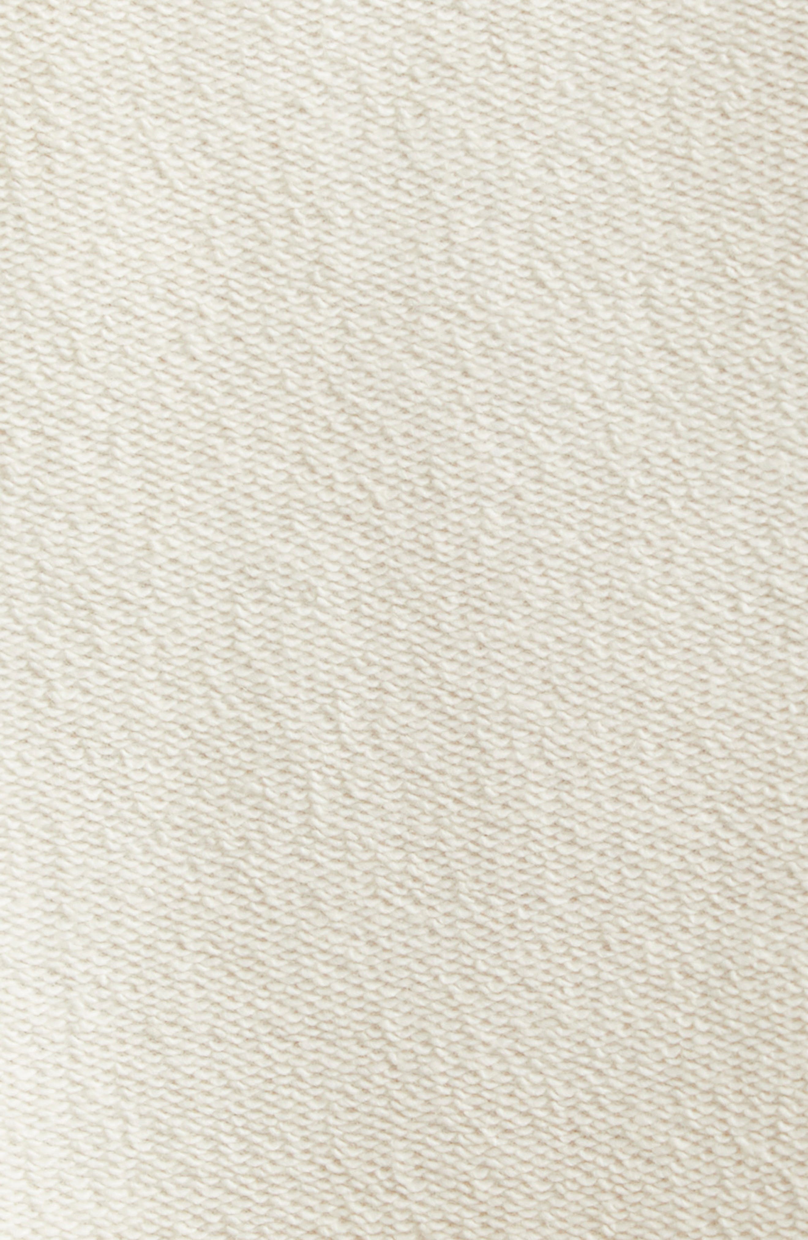 Golden Goose Journey Crystal Embellished Crop Fleece Sweatshirt in Artic Wolf at Nordstrom - 7