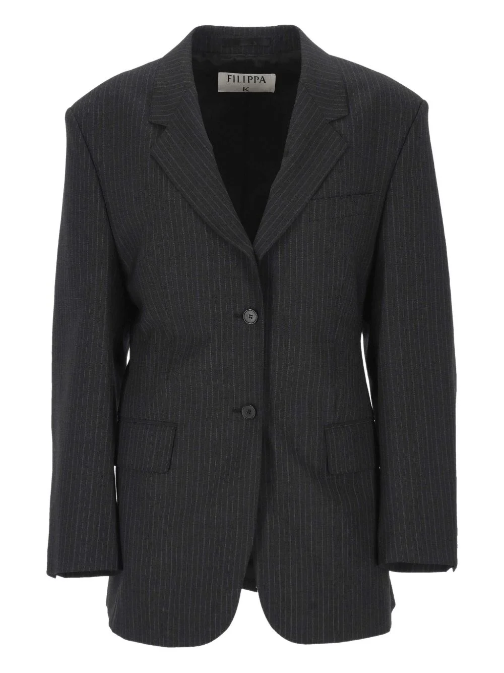 pinstripe buttoned jacket - 1