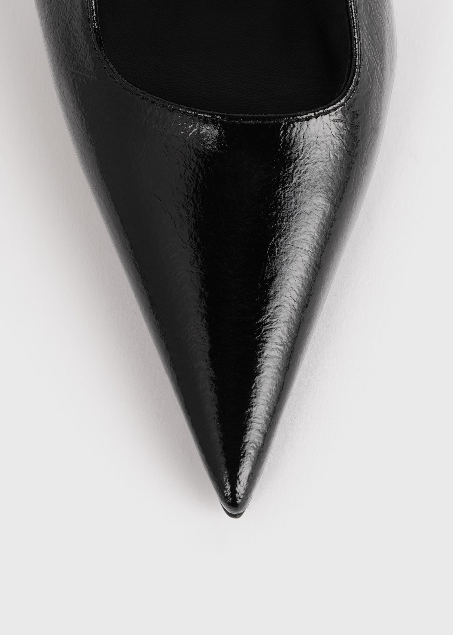 Naplack stiletto slingbacks black - 6