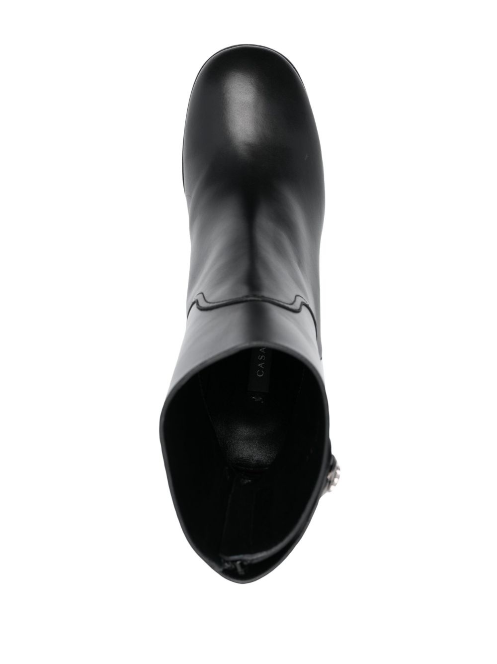 90mm block-heel leather boots - 4