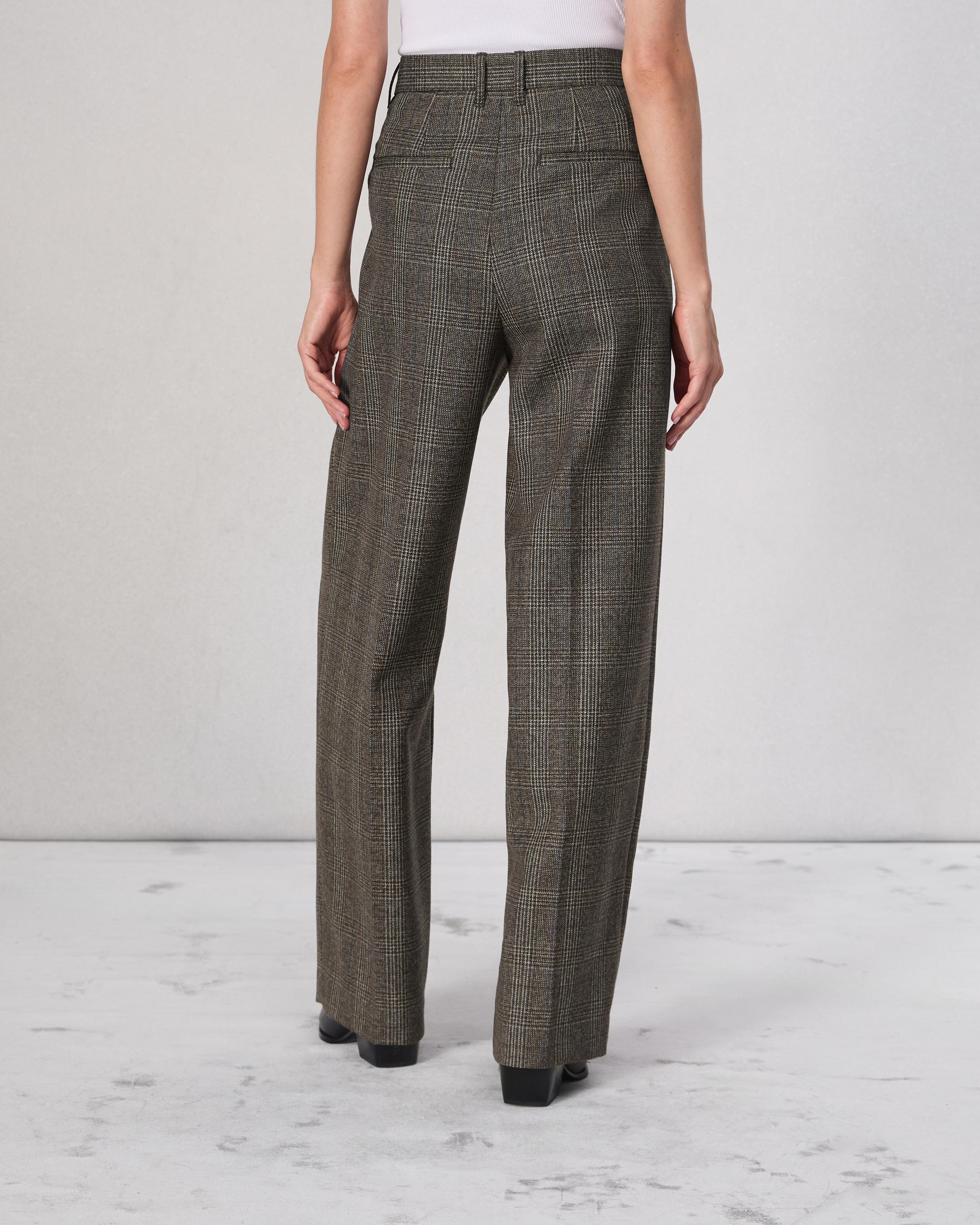 Francine Plaid Wool Pant - 5