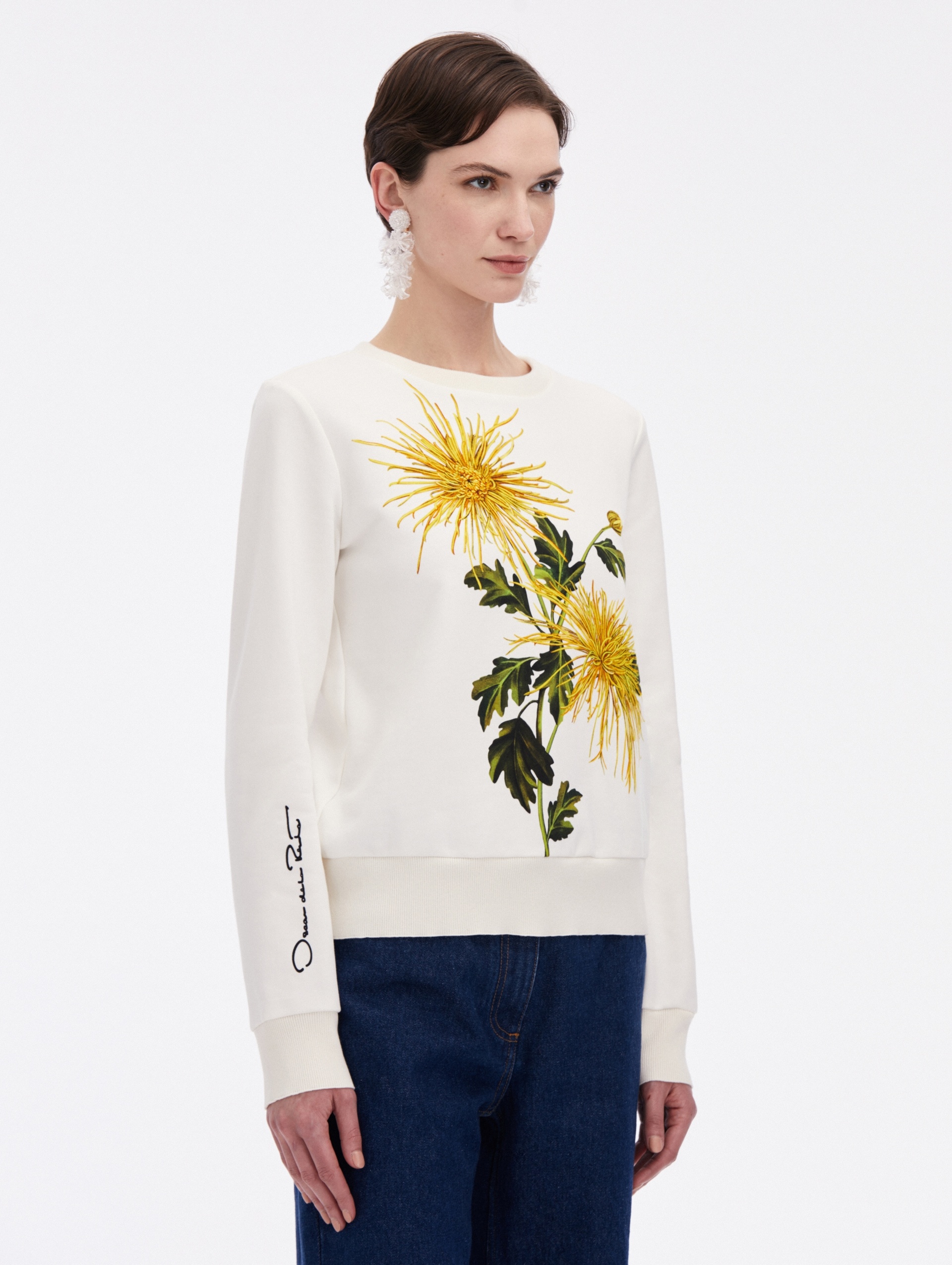 CHRYSANTHEMUM JERSEY PULLOVER - 4