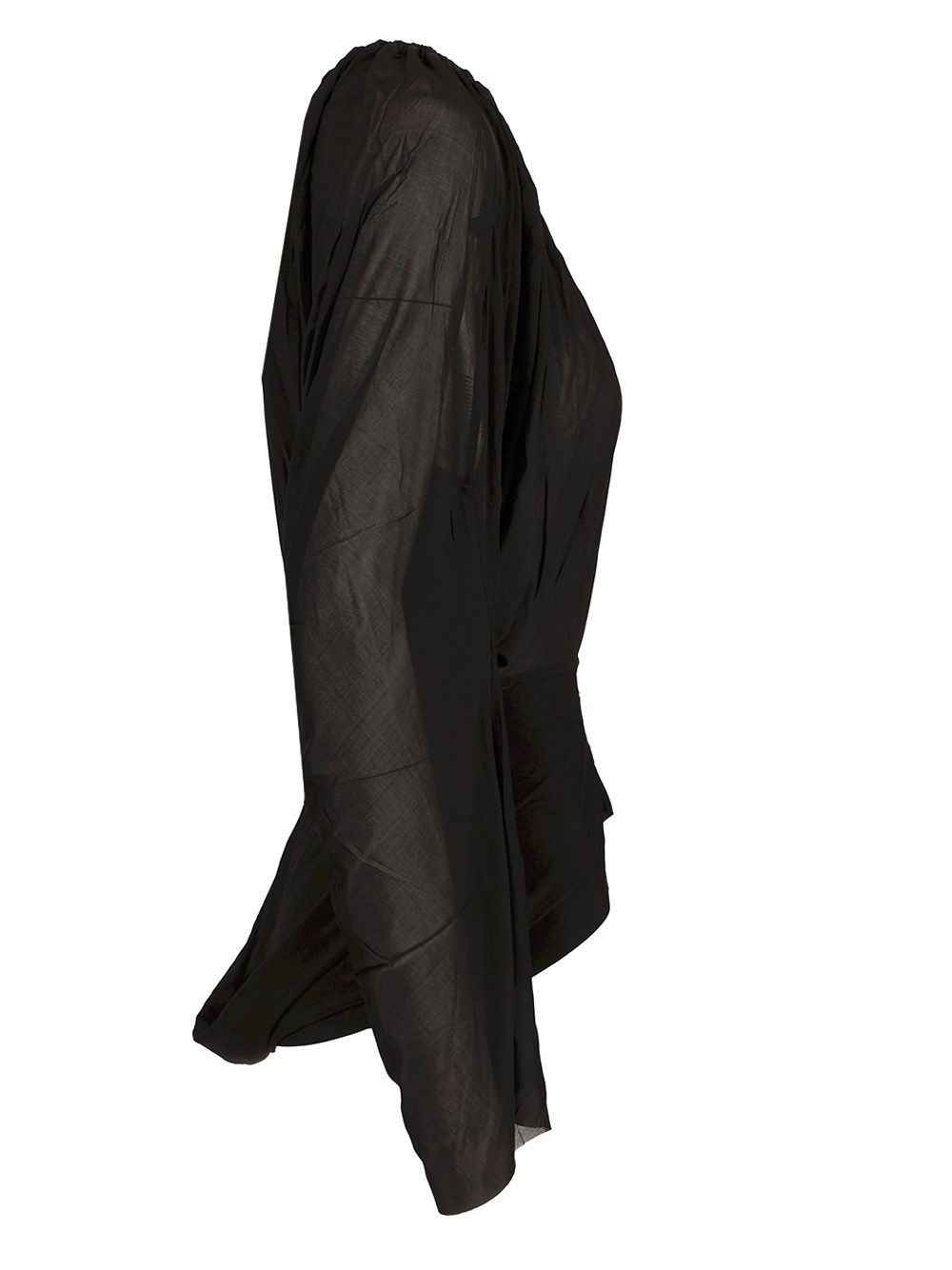 Short Hooded Tunic Jackets Black - 3