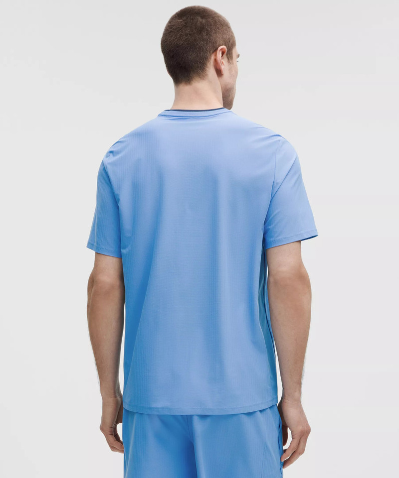 UV-Protective Striped Mesh Tennis T-Shirt 3