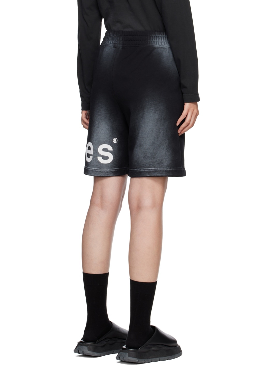 SSENSE Exclusive Black Tempera Shorts - 3