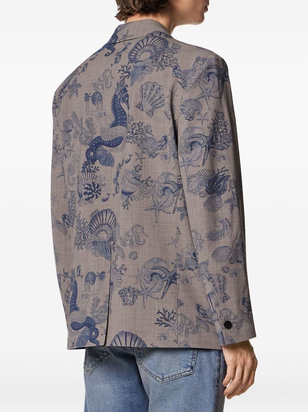 Coral Theatre single-breasted wool blazer - 4