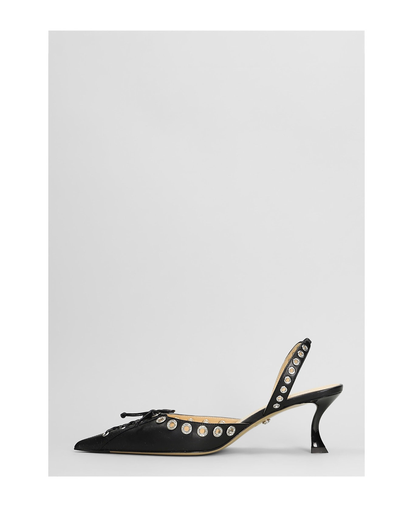 Pumps In Black Leather - 3