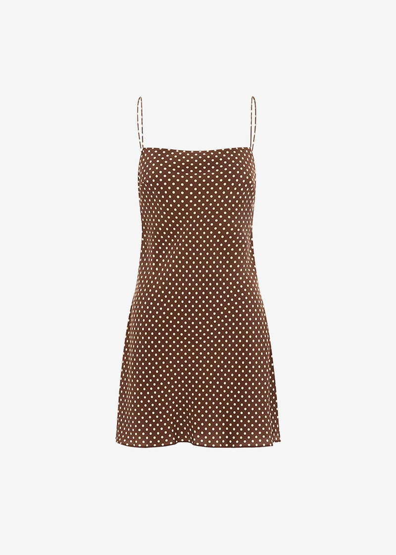 Matteau Square Slip Mini Dress - Polka Dot 1