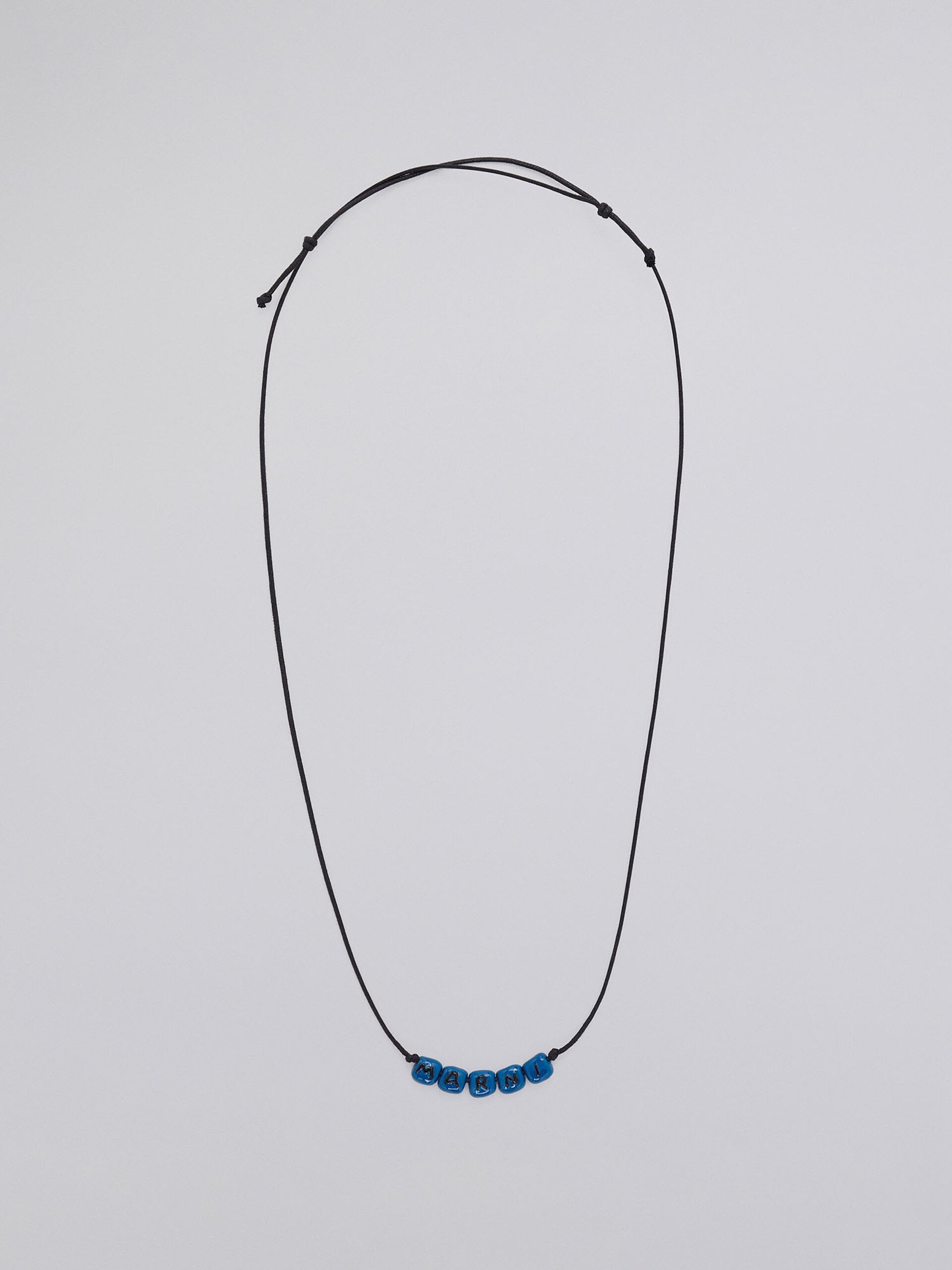 BLUE LOGO NECKLACE - 3