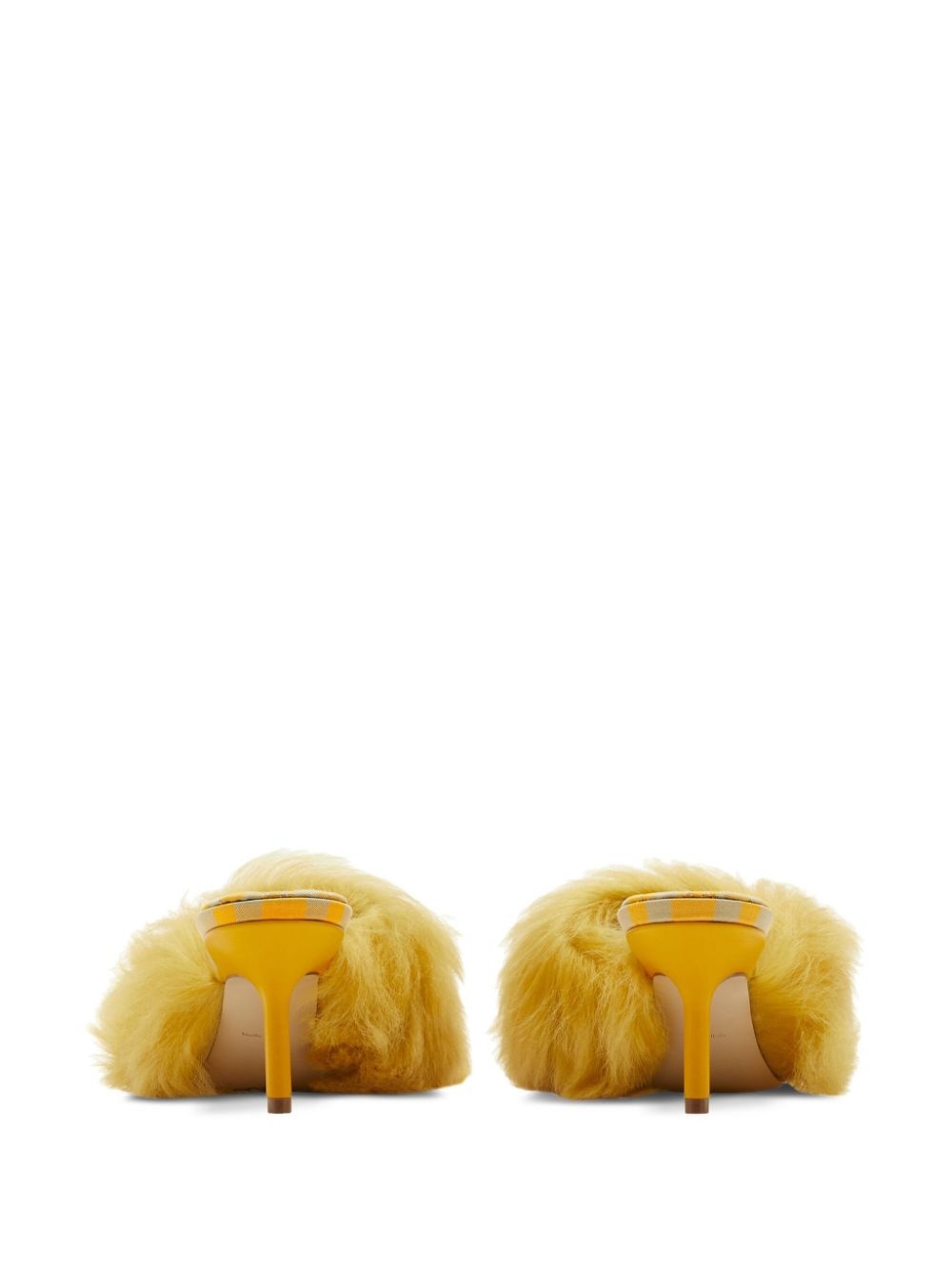 60mm shearling open-toe sandals - 4