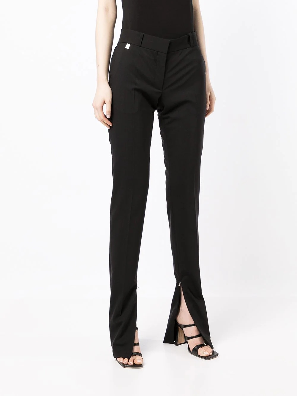 slim-fit reveal-leg trousers - 3