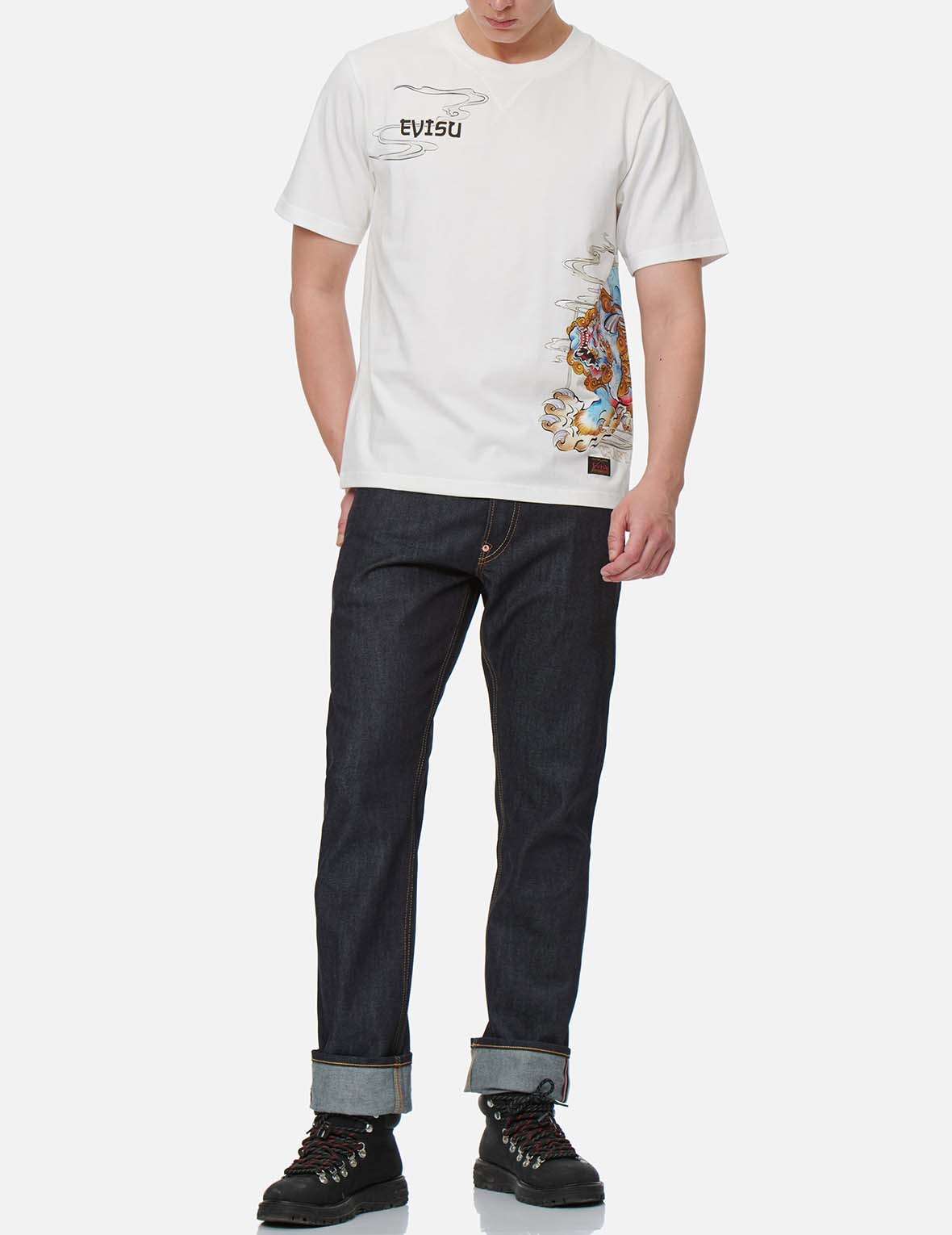 BROCADE DAICOCK INSERT REGULAR FIT JEANS #2008 - 4