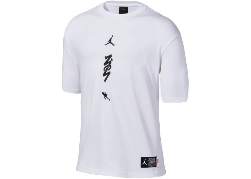 Jordan Jordan x Zion x Naruto T-Shirt White outlook