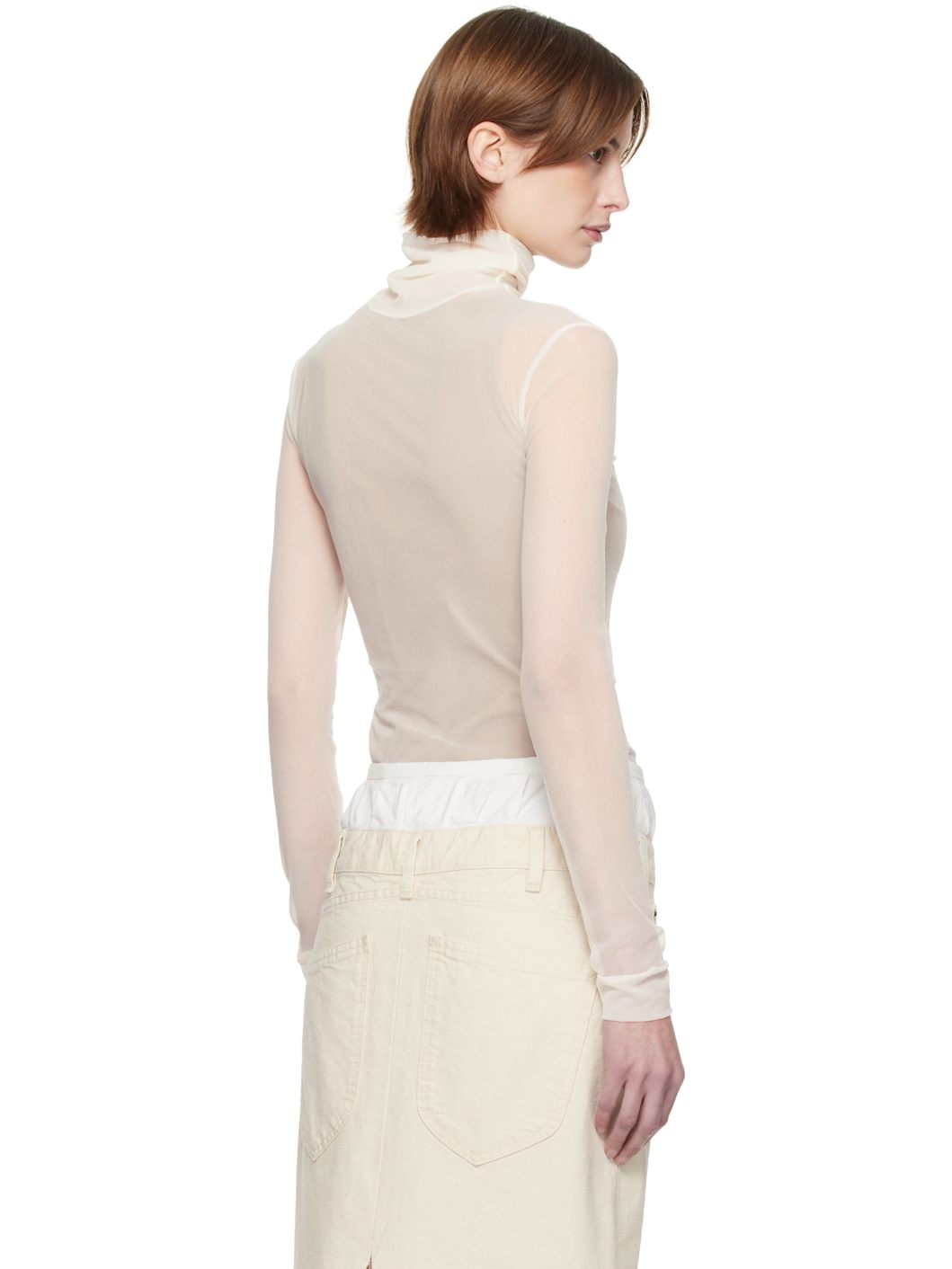 Off-White High-Neck Bodysuit - 3