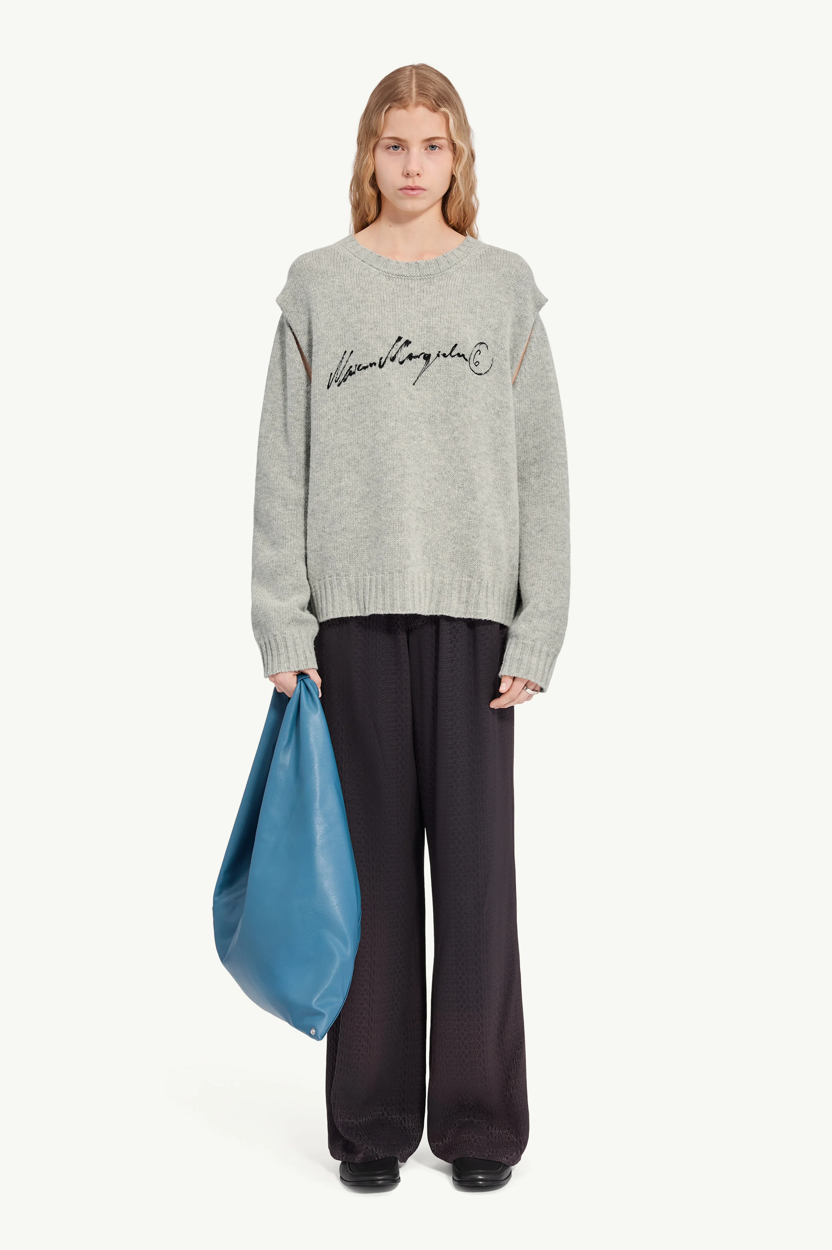 Handwritten knit jumper - 1