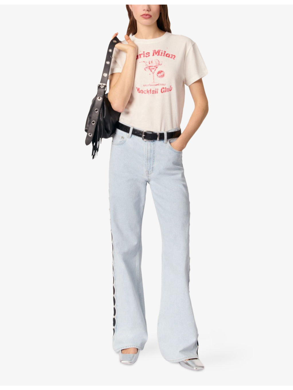 Paris Milan Text-Print Cotton-Jersey T-Shirt - 2