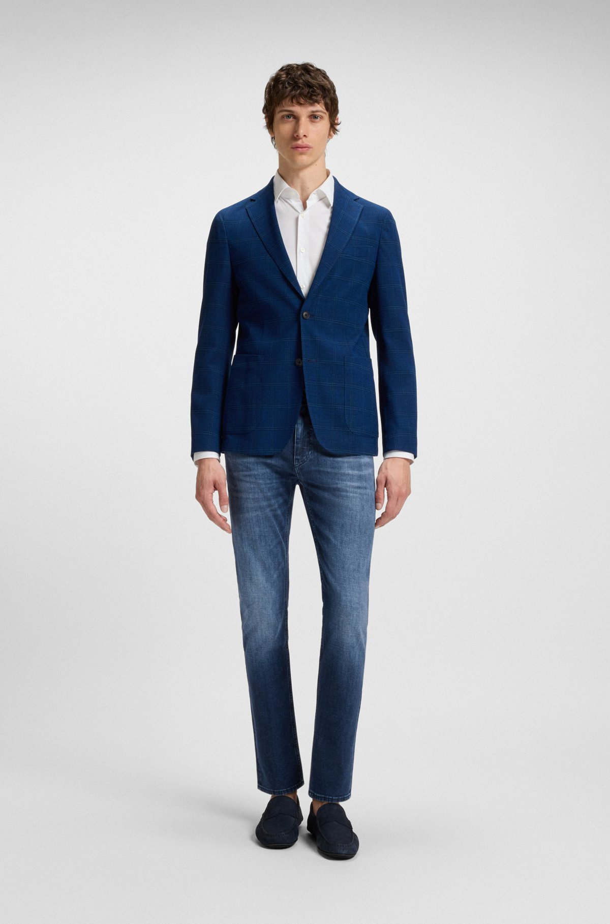 SLIM-FIT JEANS IN RINSE-WASHED COMFORT-STRETCH DENIM - 3