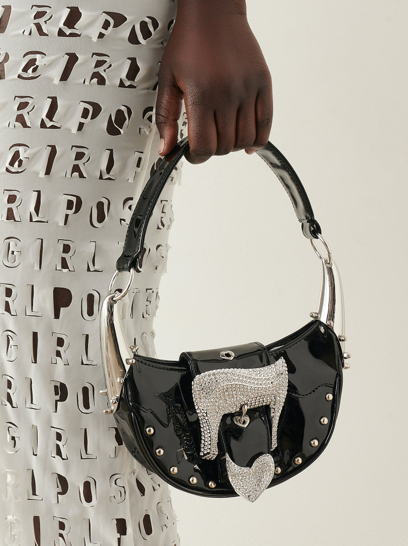 DEVILLE BAG PATENT LEATHER BLACK 5