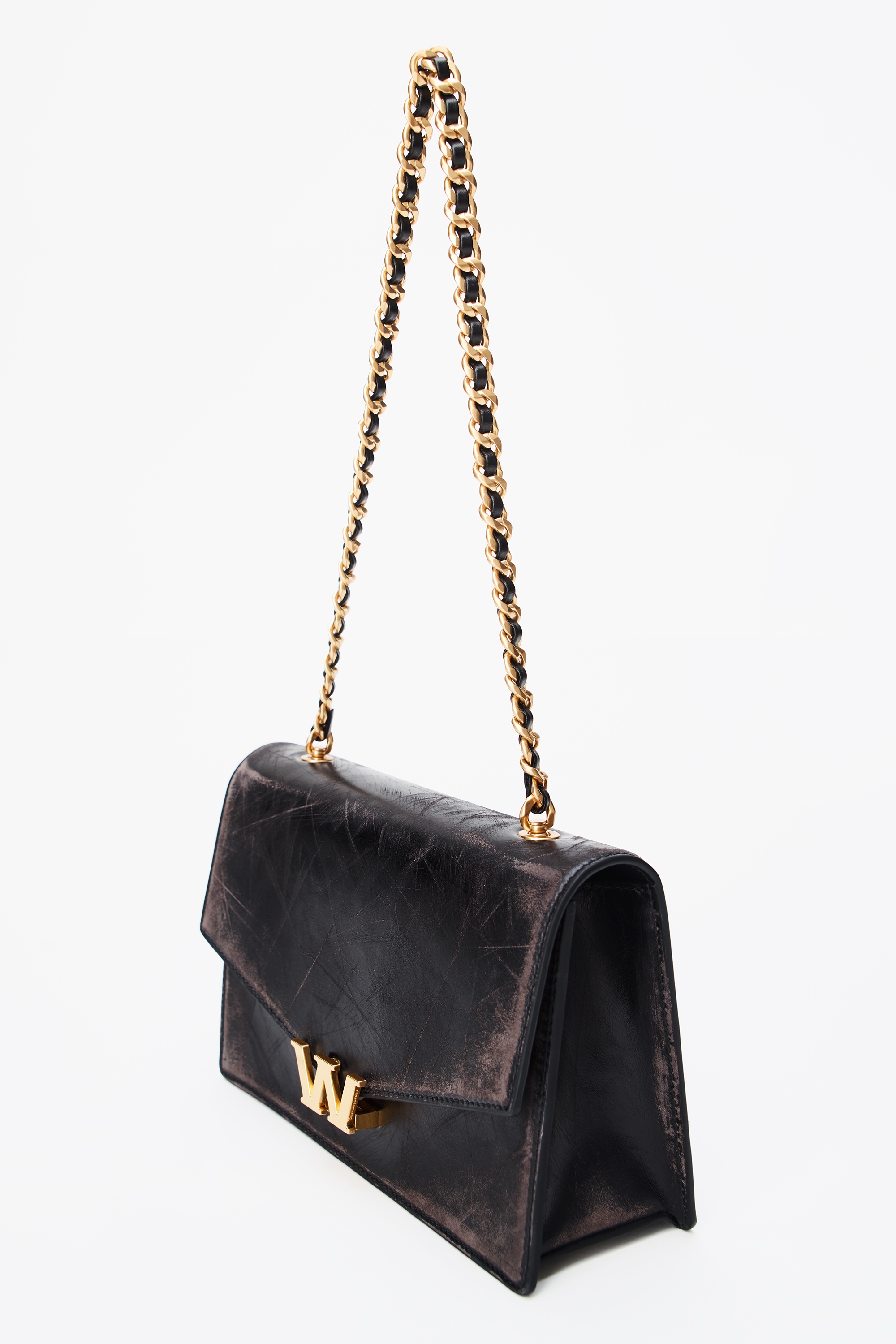 W LEGACY SMALL BAG IN DISTRESSED LEATHER - 4