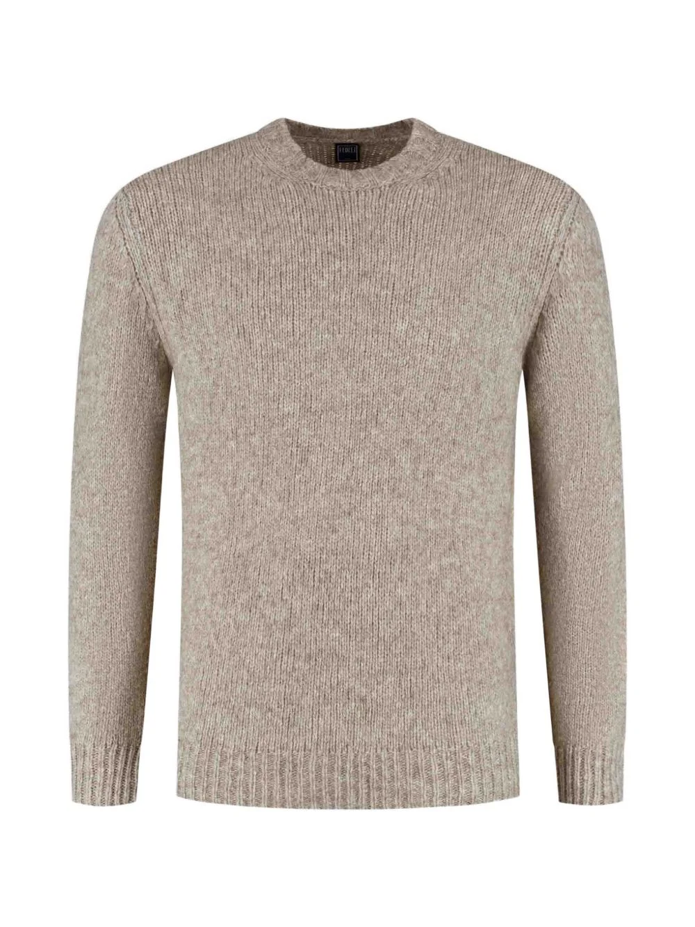 chunky-knit crew-neck sweater - 1