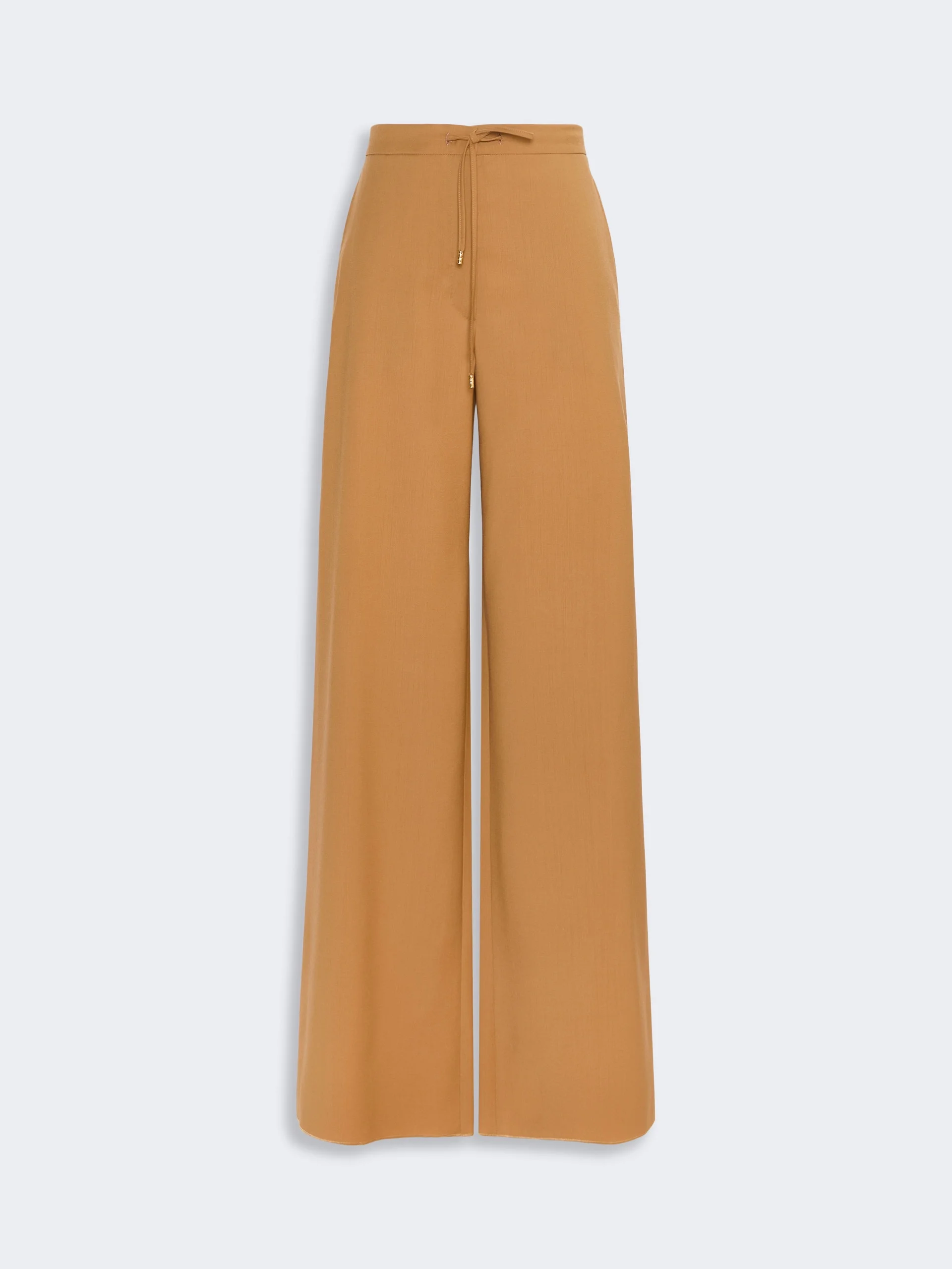 CRISMA Light woollen cloth trousers - CARAMEL - 1