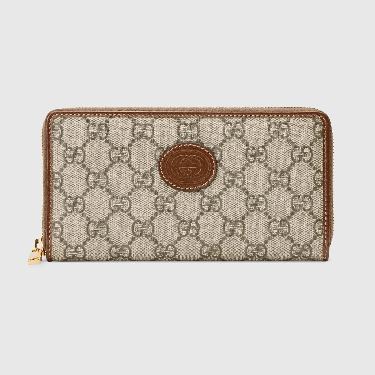 Zip around wallet with Interlocking G - 1