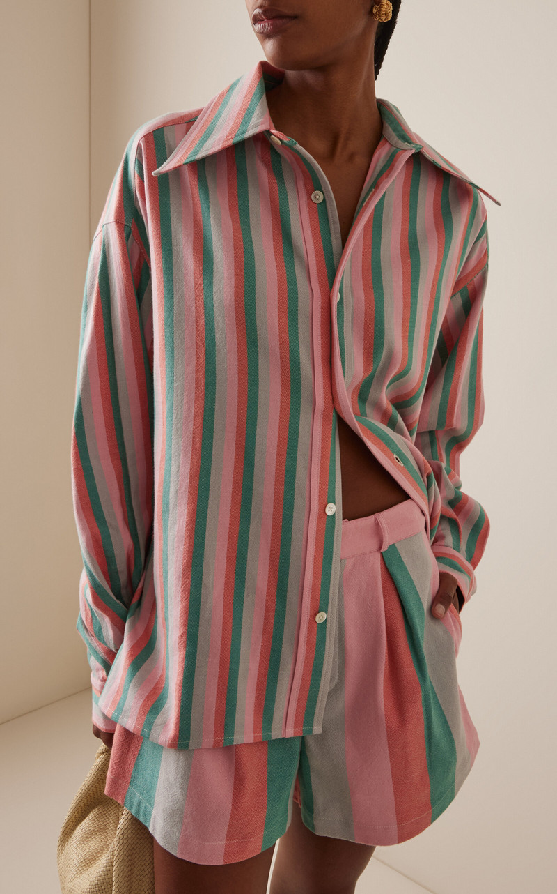 MARRAKSHI LIFE Exclusive Riviera Striped Cotton Shirt multi outlook