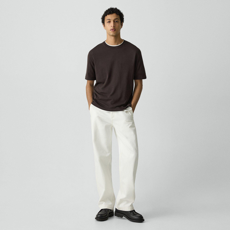 Theory Relaxed Sweater Tee in Regal Wool outlook