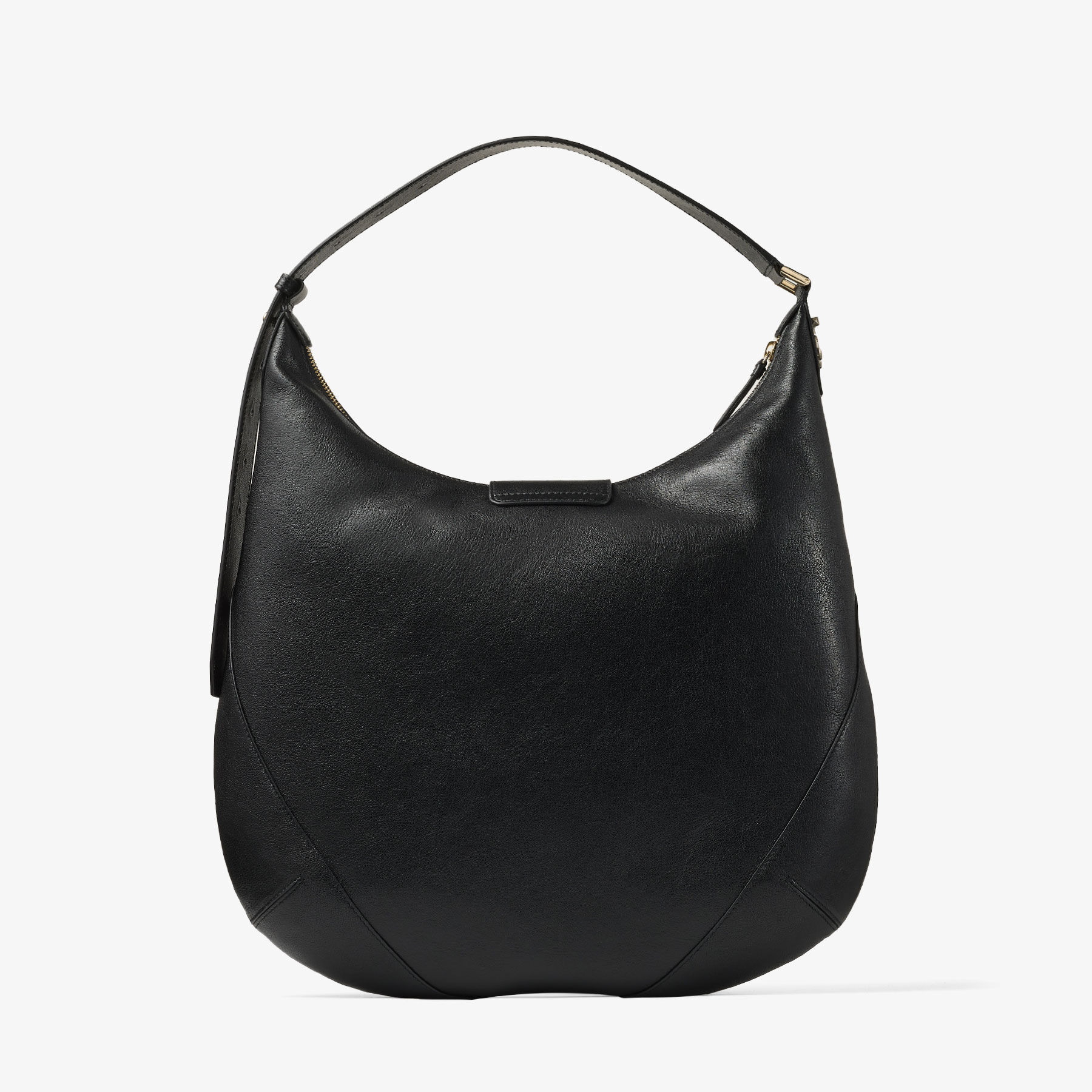 Bar Hobo M
Black Biker Leather Shoulder Bag - 5