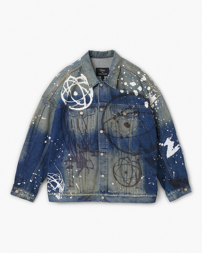 FUTURA X MARC JACOBS PAINTED DENIM BIG TRUCKER 1