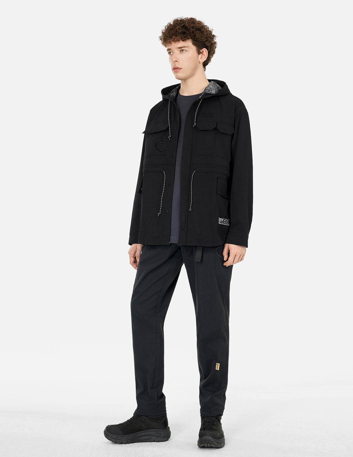 Embroidery Multi-pocket Relax Fit Shirt Jacket - 3