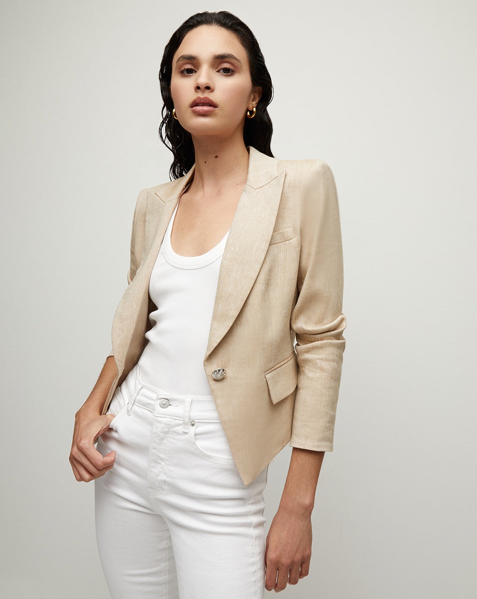 HOSANNA LINEN DICKEY JACKET - 2