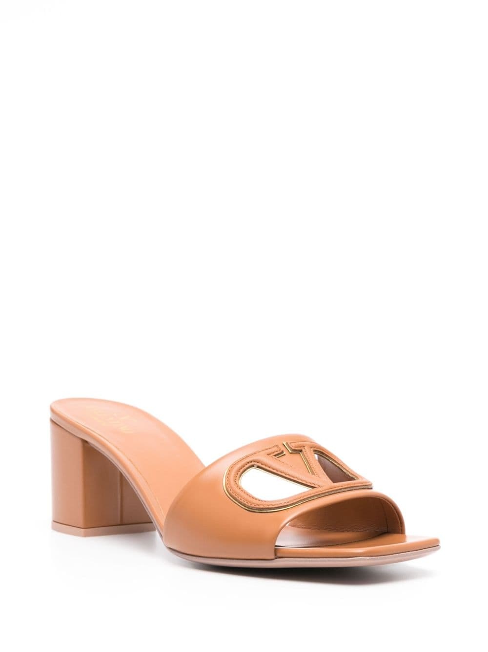 60mm VLogo Signature leather mules - 2