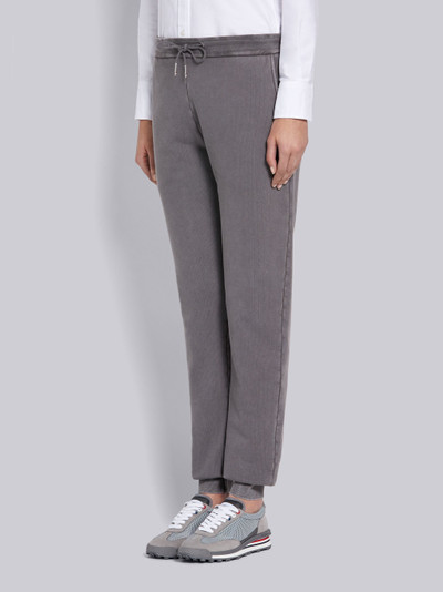 Thom Browne Medium Grey Cotton Loopback Garment Dyed Sweatpants outlook