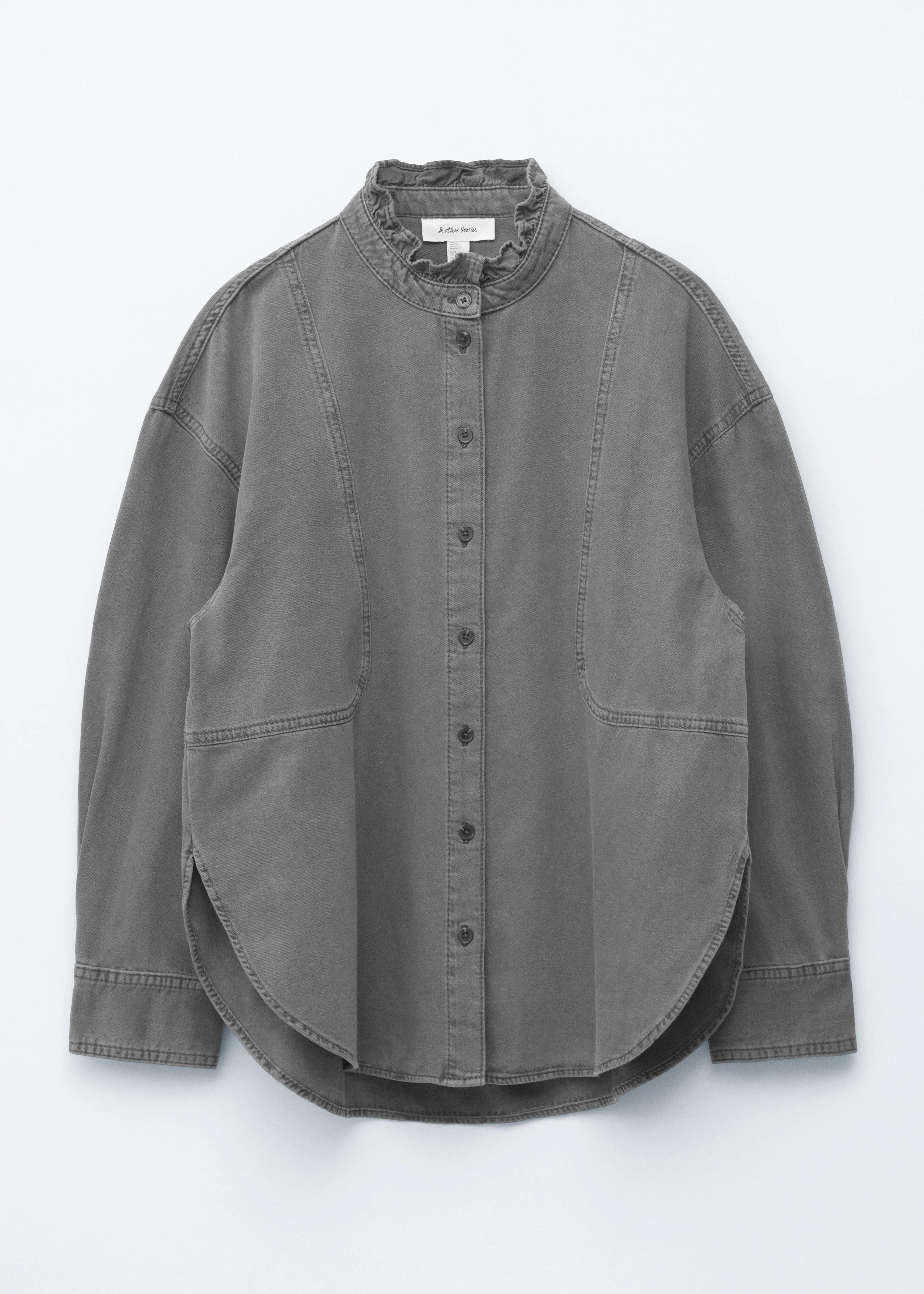 Oversized Denim Blouse - 1