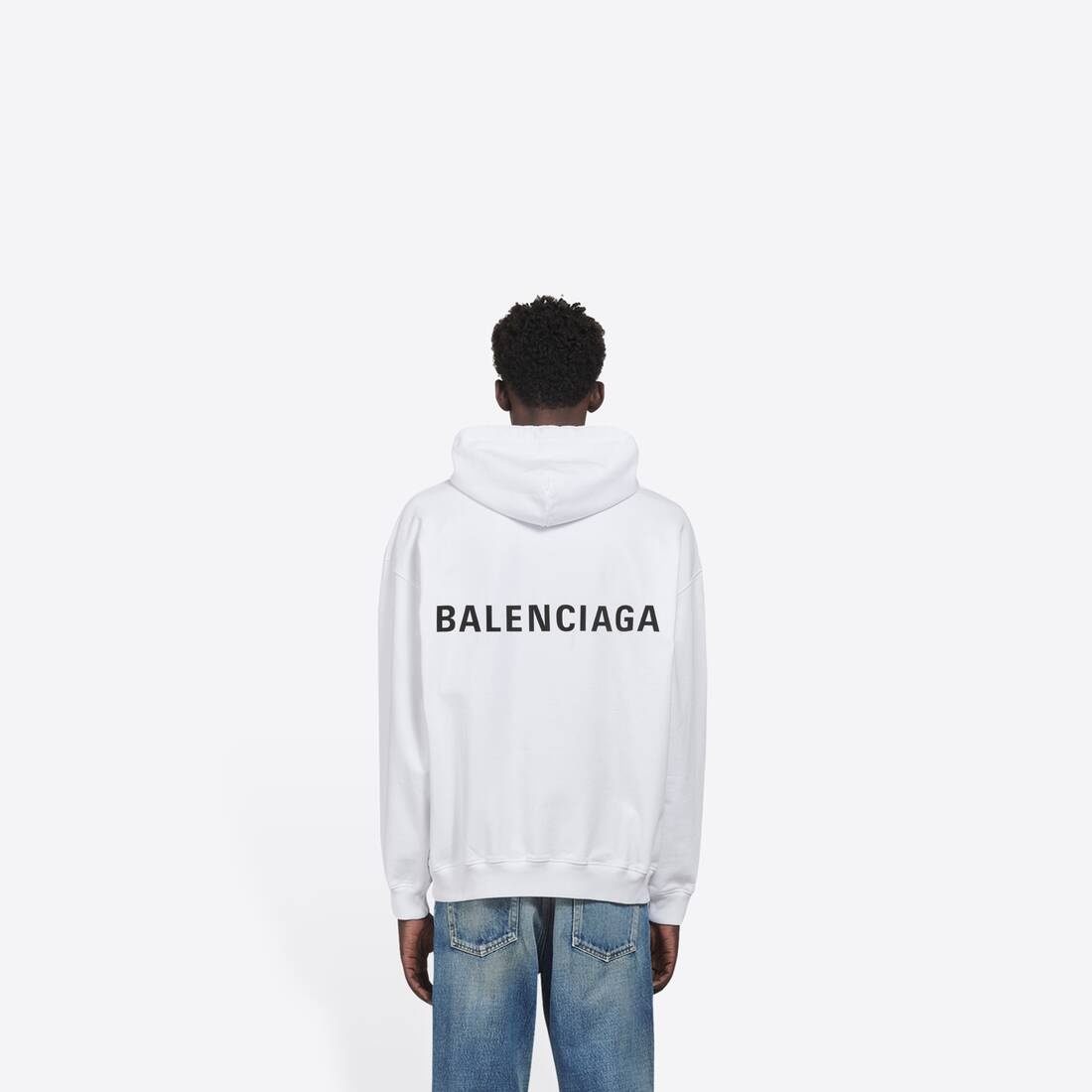 Men's Balenciaga Hoodie in White - 5