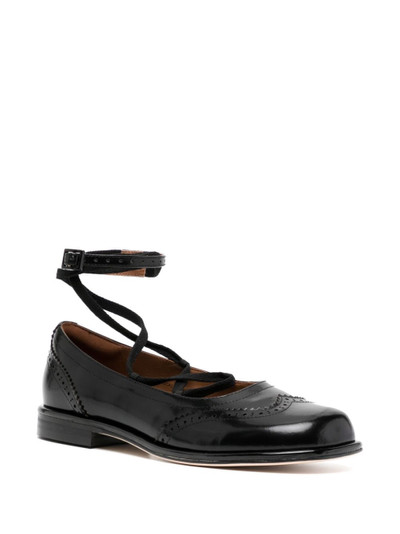 SHUSHU/TONG lace-up leather orxford shoes outlook