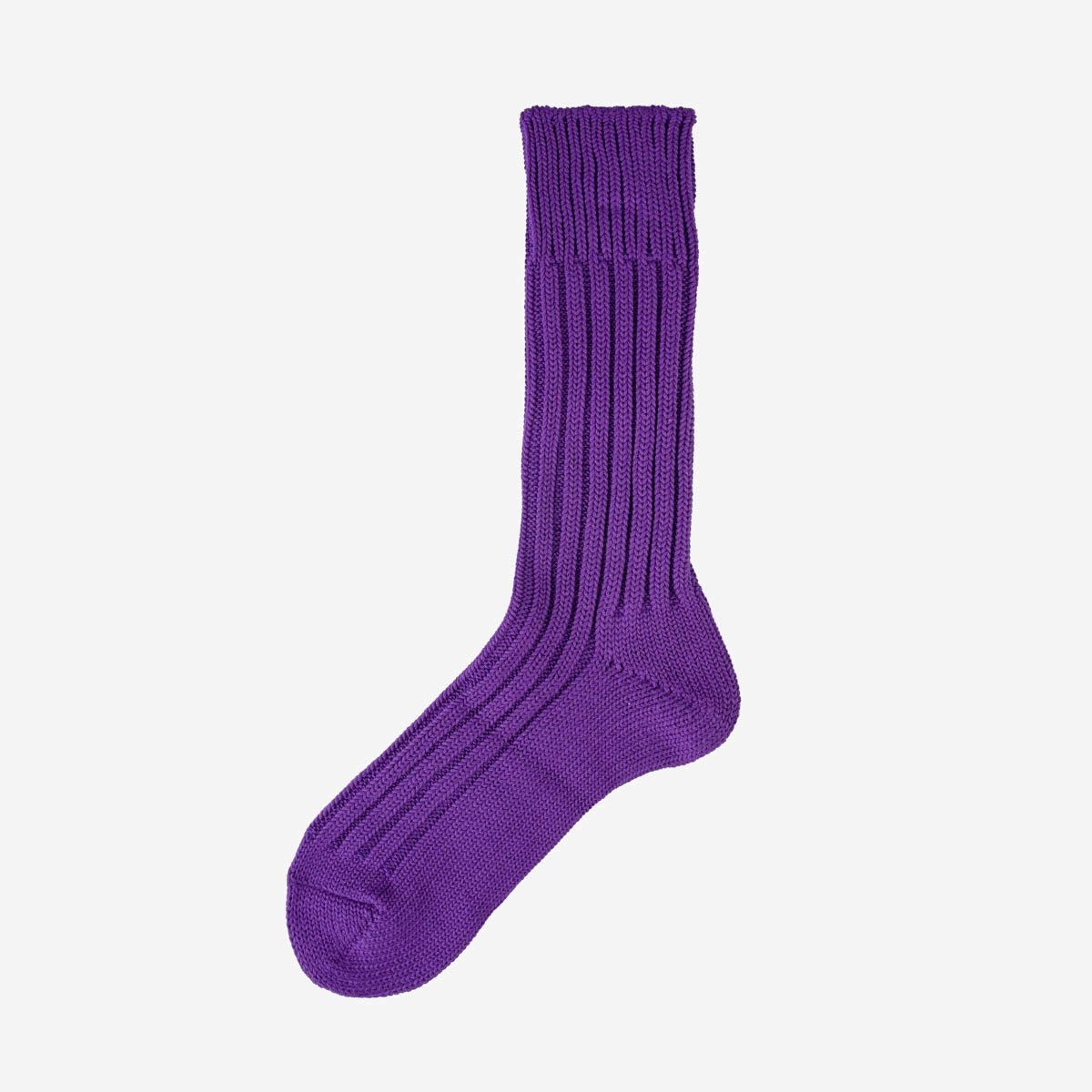 DEC-CAS-PUR Decka Cased Heavyweight Plain Socks - Purple - 3