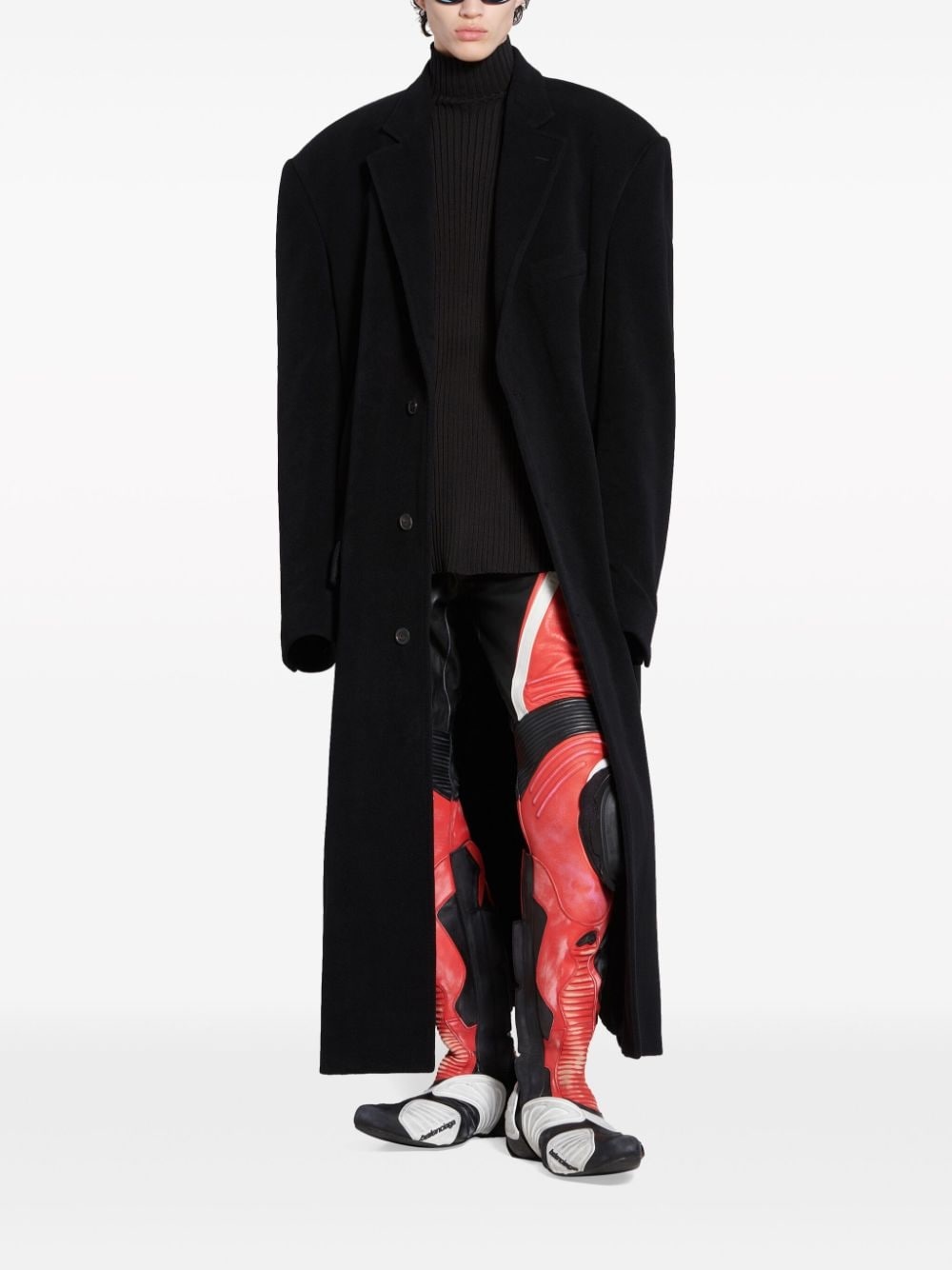 Oversized cashmere-blend coat - 2