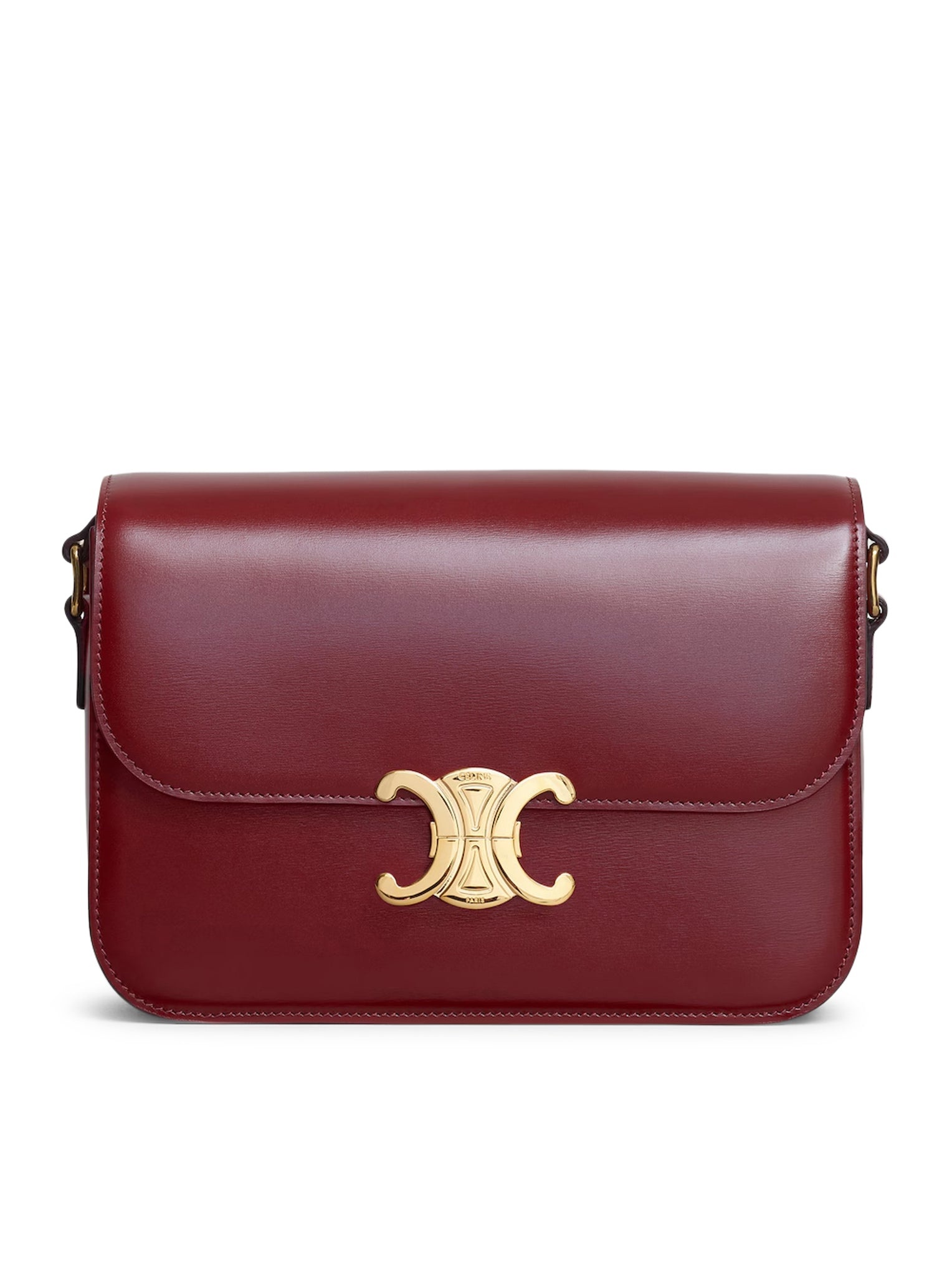 TRIOMPHE CLASSIQUE BAG IN GLOSSY CALFSKIN - 1