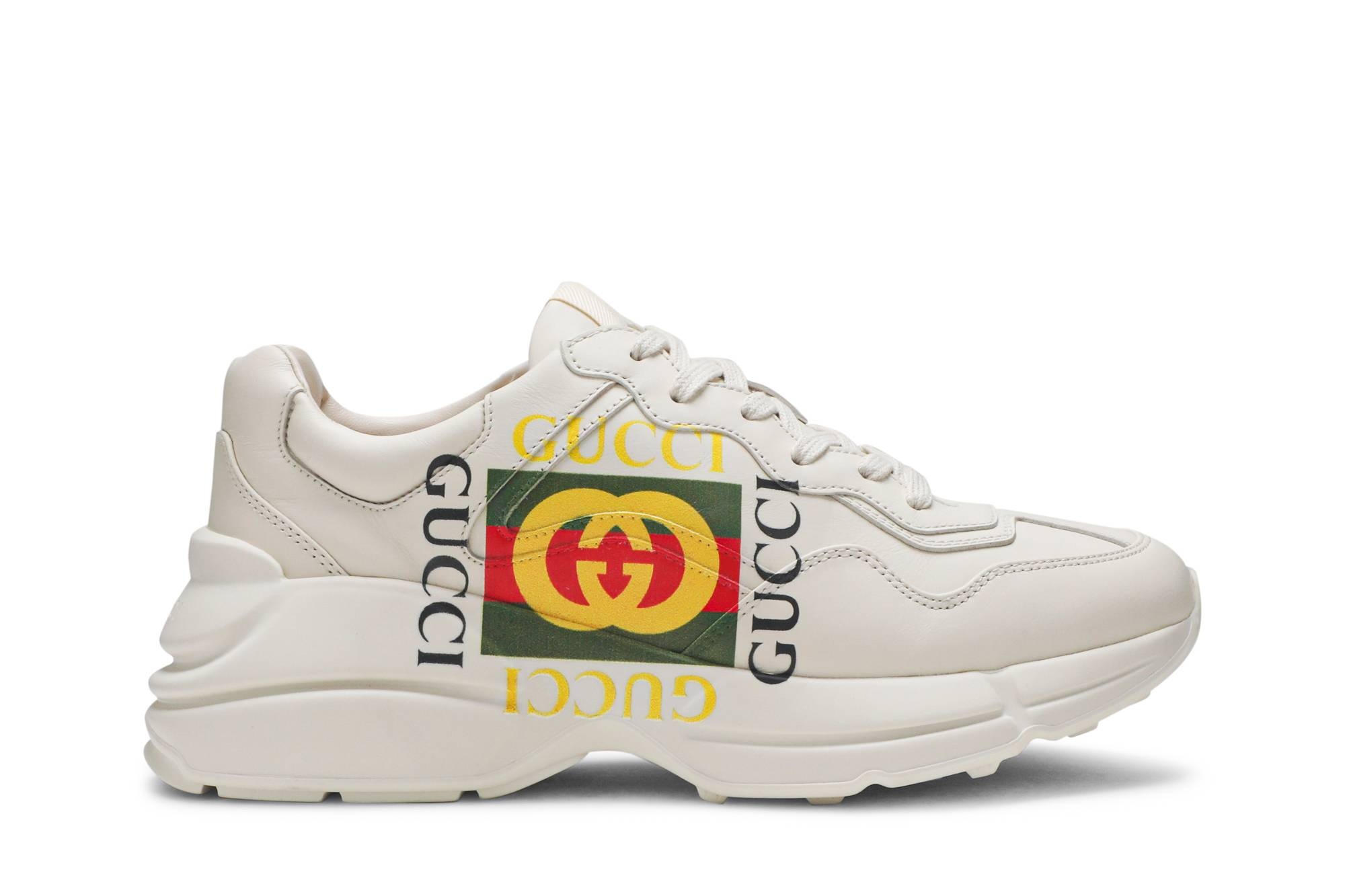 Gucci Rhyton Leather Sneaker 'Vintage Logo' - 1