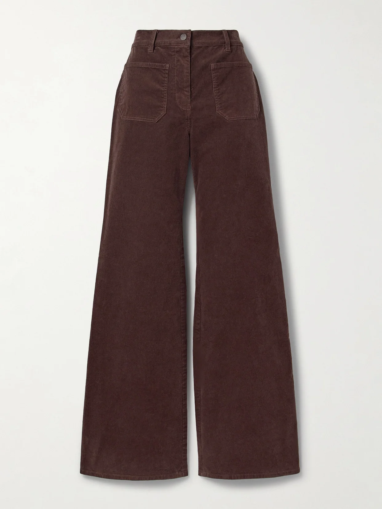 Florence Cotton-blend Corduroy Flared Pants - 1