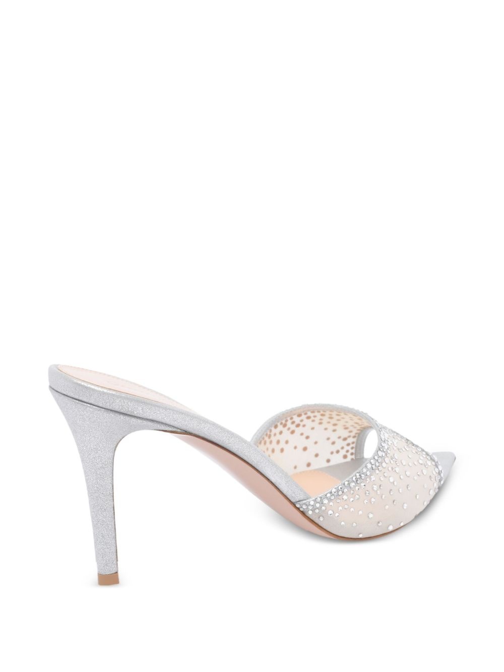 85mm crystal-embellished heeled mules - 3