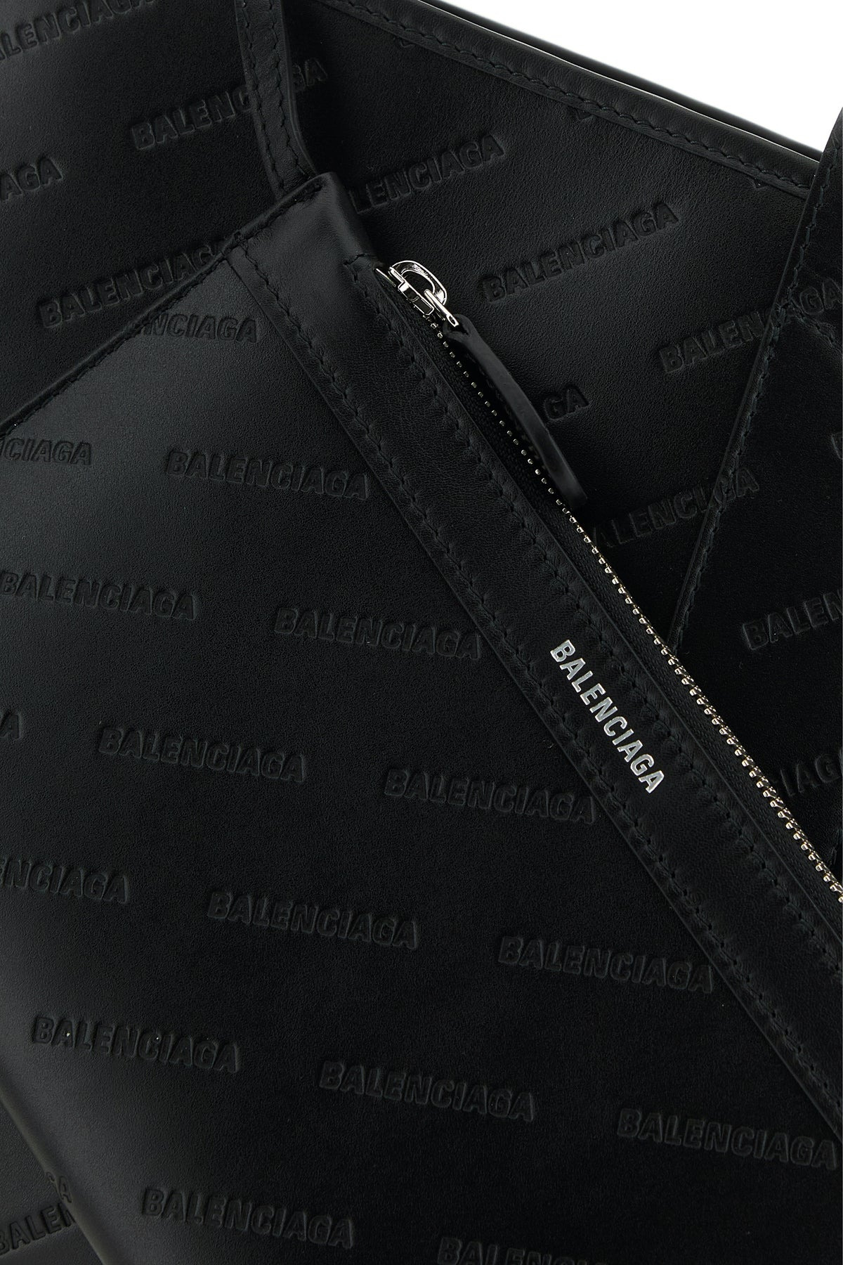 Black leather handbag - 4