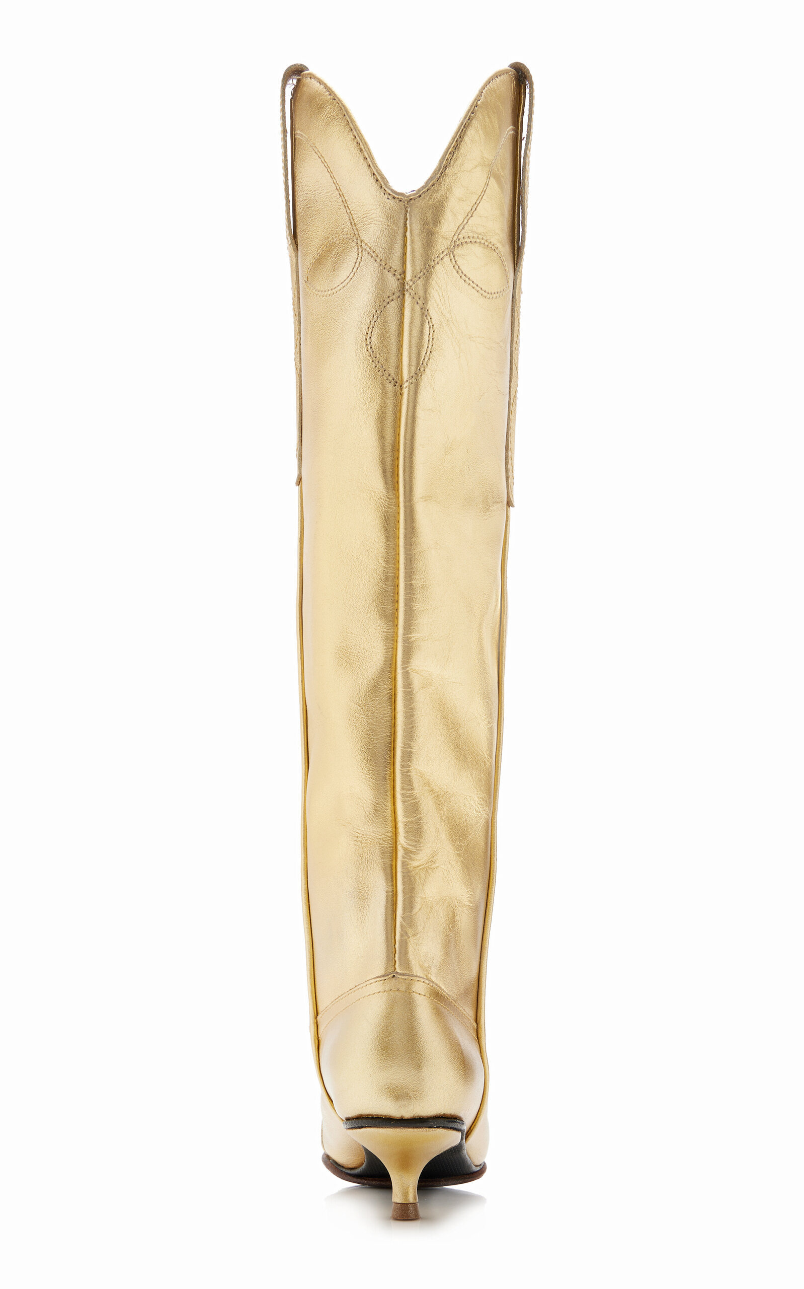 Composed Of Love Metallic Leather Boots gold - 5
