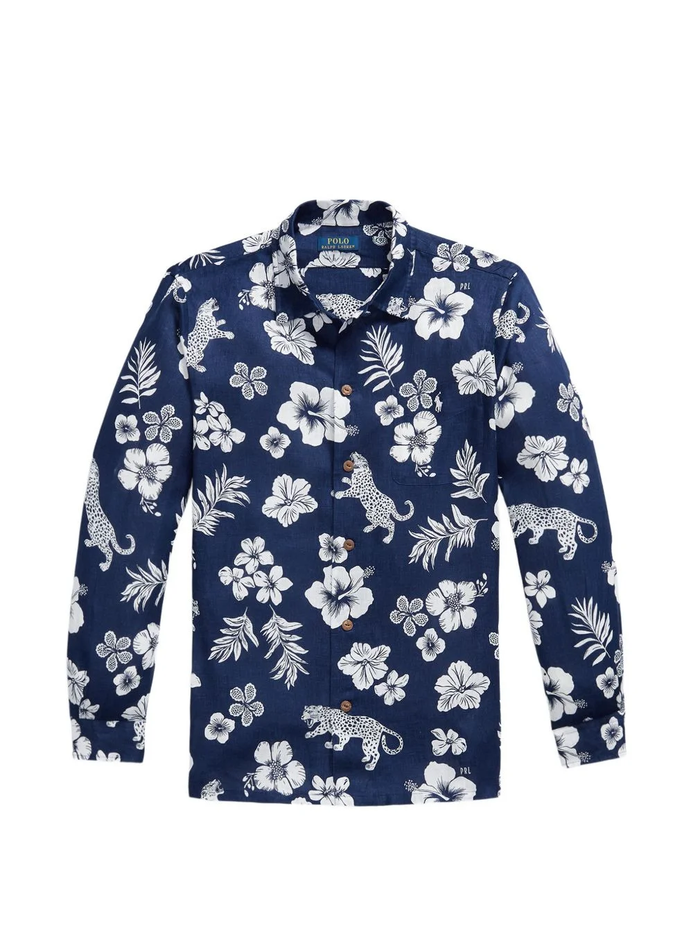 jaguar tropical-print shirt - 1