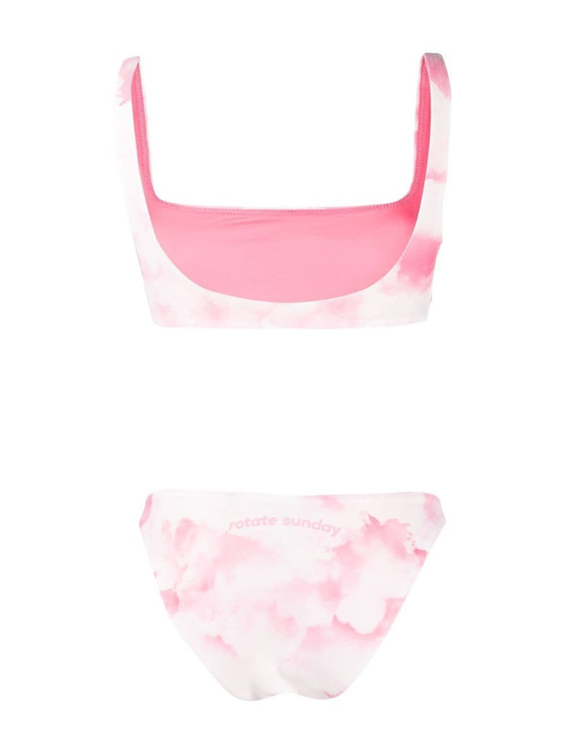 ROTATE logo-print tie-dye bikini outlook