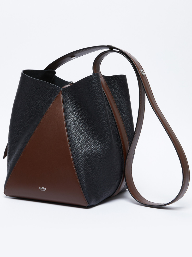 Max Mara MMBUCKETM Medium bucket bag in deer-print leather outlook